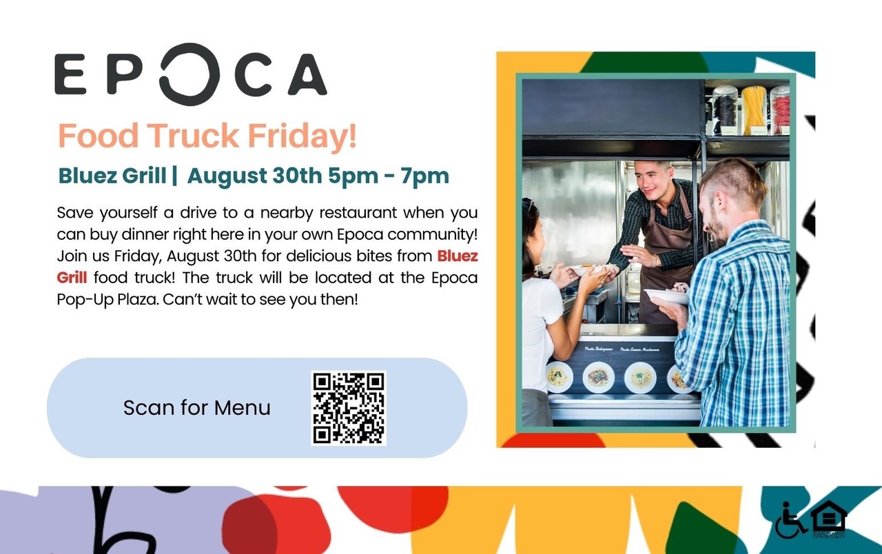 Food Truck Friday Bluez Grill August 30, 5:00-7:00pm Pop-Up Plaza